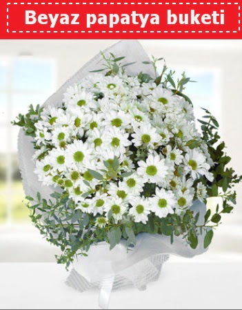 Beyaz Papatya Buketi  Mardin 14 şubat sevgililer günü çiçek 