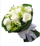 9 adet beyaz gül buketi  Mardin çiçek siparişi sitesi 